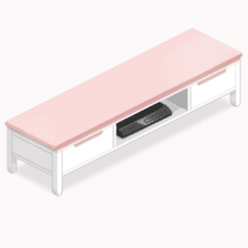 テレビボード・桃