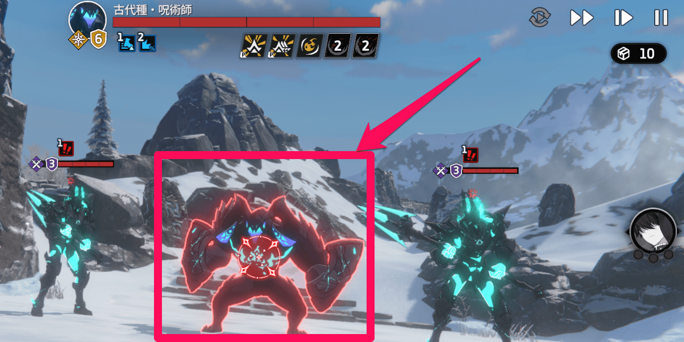 スターセイヴァー_味方が単体攻撃だけならリーダーだけ狙う