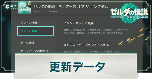 更新データの内容