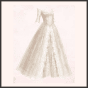 花と蔓のシフォン