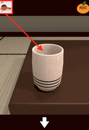 kotatsu_居間_テーブルの左端の湯のみに急須を使用