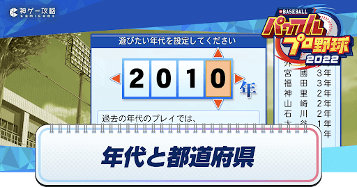 年代と都道府県