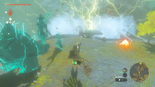 雷鳴の島_鉄の板では落雷発生