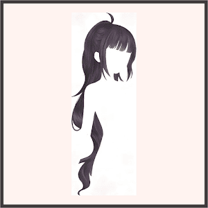 アホ毛少女（黒）