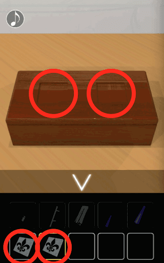 月の見える城からの脱出_トランプのマーク