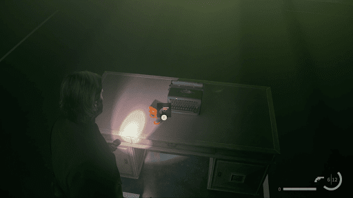 机の上のフレアガンを入手する