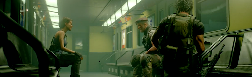 バイオRE3_地下鉄駅構内