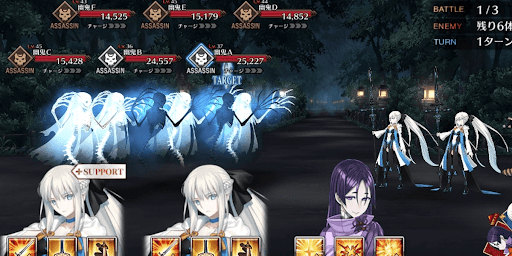 fgo-怪異退治 鳥越神社 霊魂漂う巡礼路_バトル1