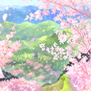 桜色の風景
