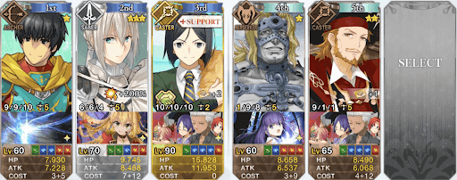 fgo-3ターン低レア編成