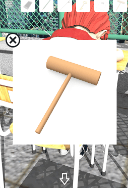 Schoolしょんぼりチャーリーと不思議な教室_木槌