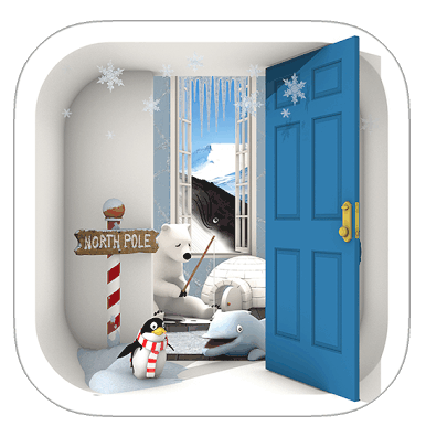 North Pole 氷の上のカチコチハウス