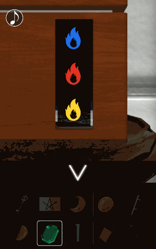 月の見える城からの脱出_ベランダの上