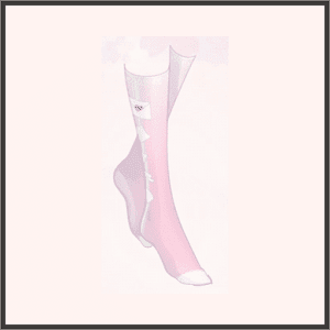 ピンクのハイソックス