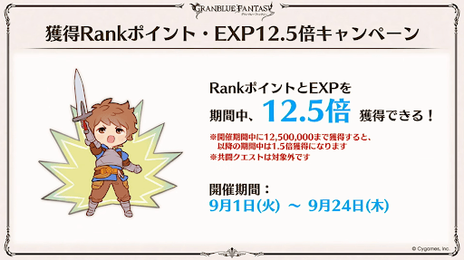 グラブル_経験値12.5倍