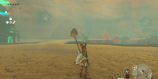 鍛錬場奥でロツマムの祠と深穴に行ける