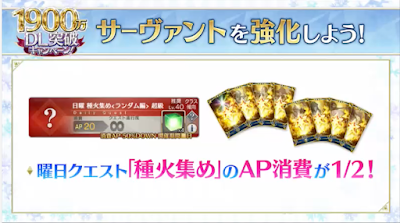 fgo-消費AP1/2キャンペーン