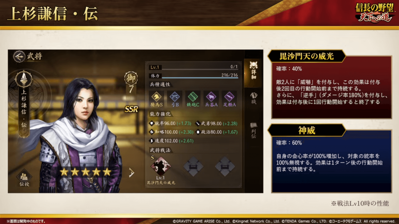 上杉謙信・伝が公開