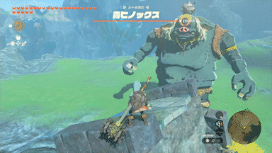 青ヒノックス_岩投げ