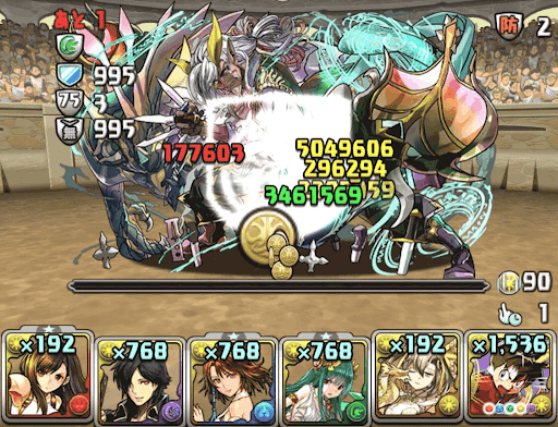 潜在たまドラチャレンジ4-攻略パーティ