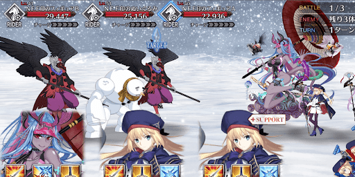 fgo-ルート整備大作戦！パウダーダスト級_バトル1