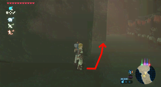 BotW_バナナを使った奥への進み方