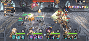 「挑戦の塔63階のバトル画面