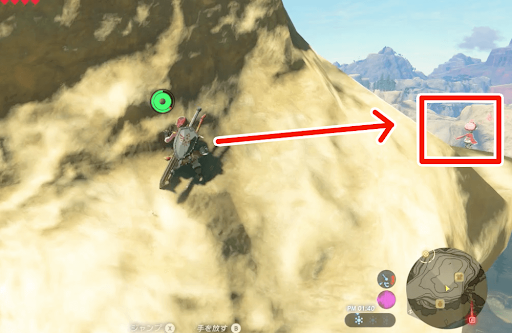 ゼルダBotW_ナンが見えてくるので近づく