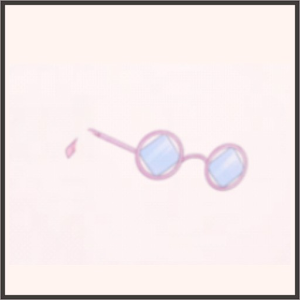 丸眼鏡に角レンズ