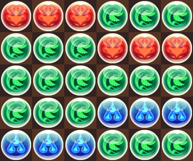 カフェルスパード　7コンボ盤面