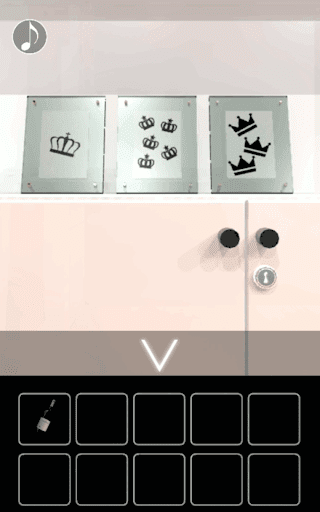 月の見える城からの脱出_テーブルの花