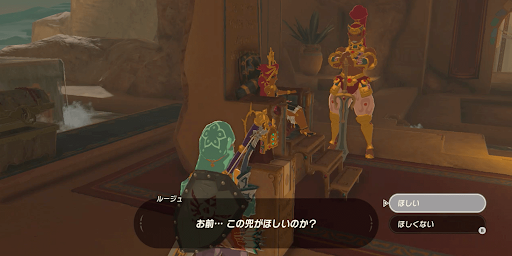 BotW_雷鳴の兜を調べる