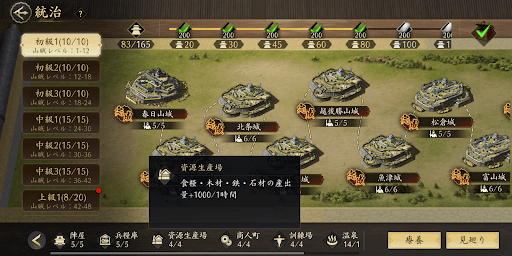 資源生産場は資源産出量を増やせる