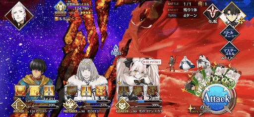 fgo-空想樹&amp;アシュヴァッターマン戦（リコレクション4章19節）1/1-1