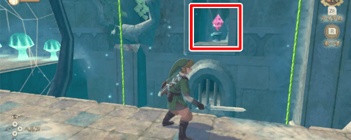 ゼルダSWS_クモを倒してスイッチを起動しよう