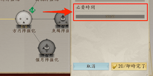 研究を開始してから一定時間後に完了する
