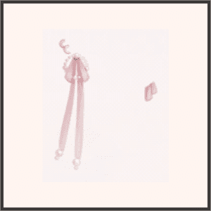 ピンクリボンピアス