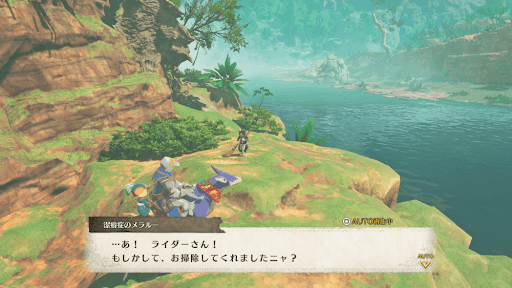 潔癖症のメラルーに報告する