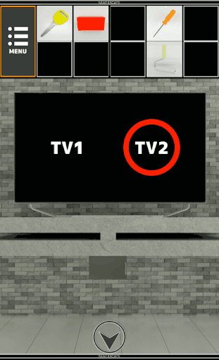 GarageHouse_テレビ2をタップする