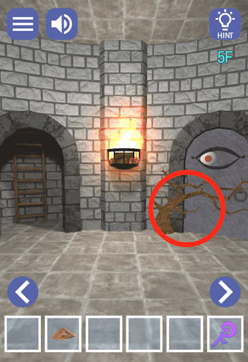 ドラゴンと魔法使いの住む塔_5階_画面右側の扉を拡大する