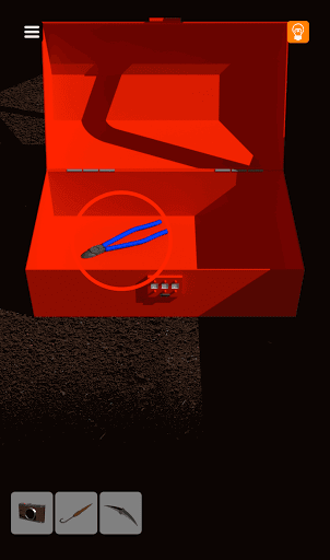 脱出ゲーム非常階段_1階_赤い箱からニッパーを入手する