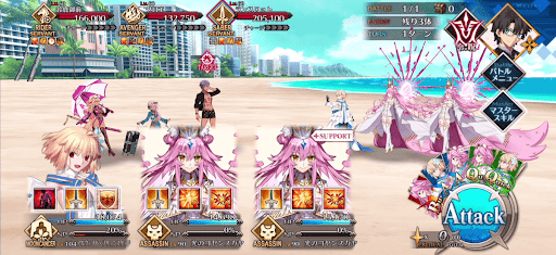 fgo-突撃！ビーチの主役達1戦