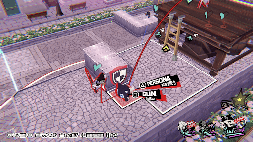 モルガナのスキルで高台の敵を攻撃する