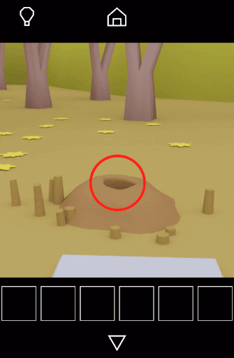 Dango_穴の中に入る