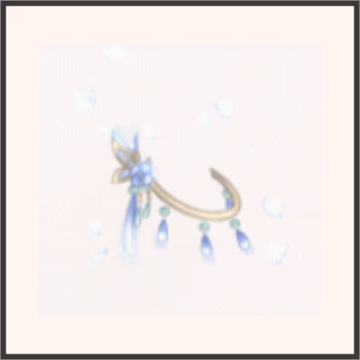 青き蝶のアンクレット