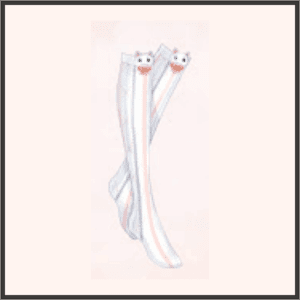 チェック柄のネコ