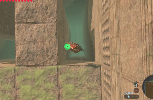 ゼルダBotW_飛び降りて下に着地する