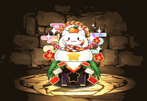 正月のパズドラ鏡餅【虹】