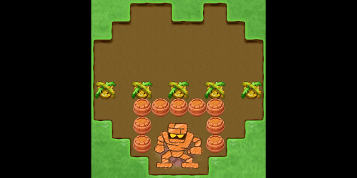 ドラ消し_ゴーレム盤面