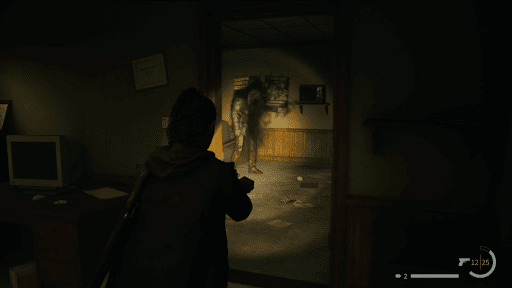 従業員用ラウンジにいる敵を倒す